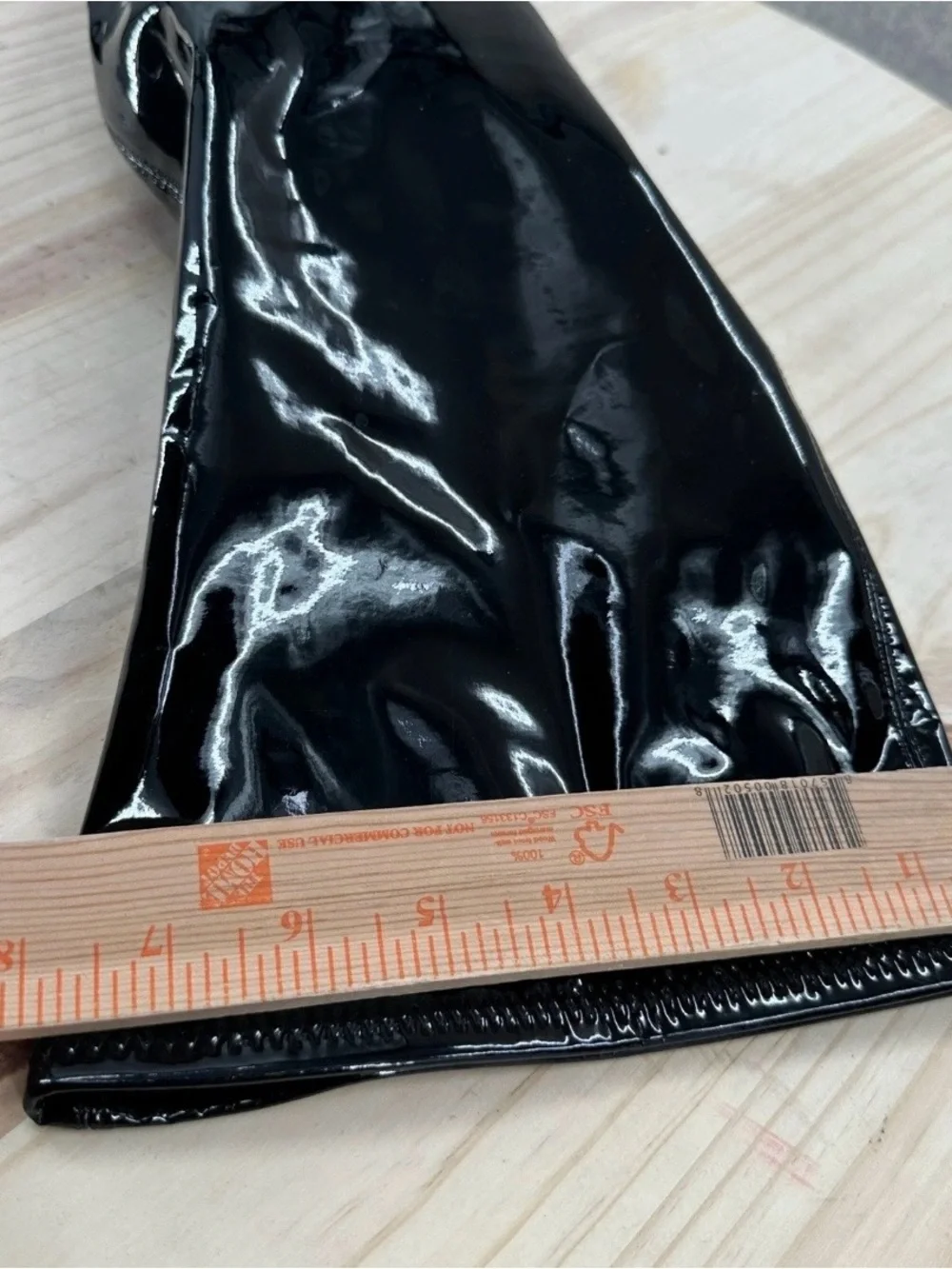Steve Madden Viktory Patent Faux Leather Thigh High Stiletto Boots Toe Over Knee
